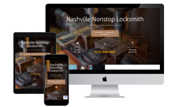 Nashville Nonstop Locksmith website design